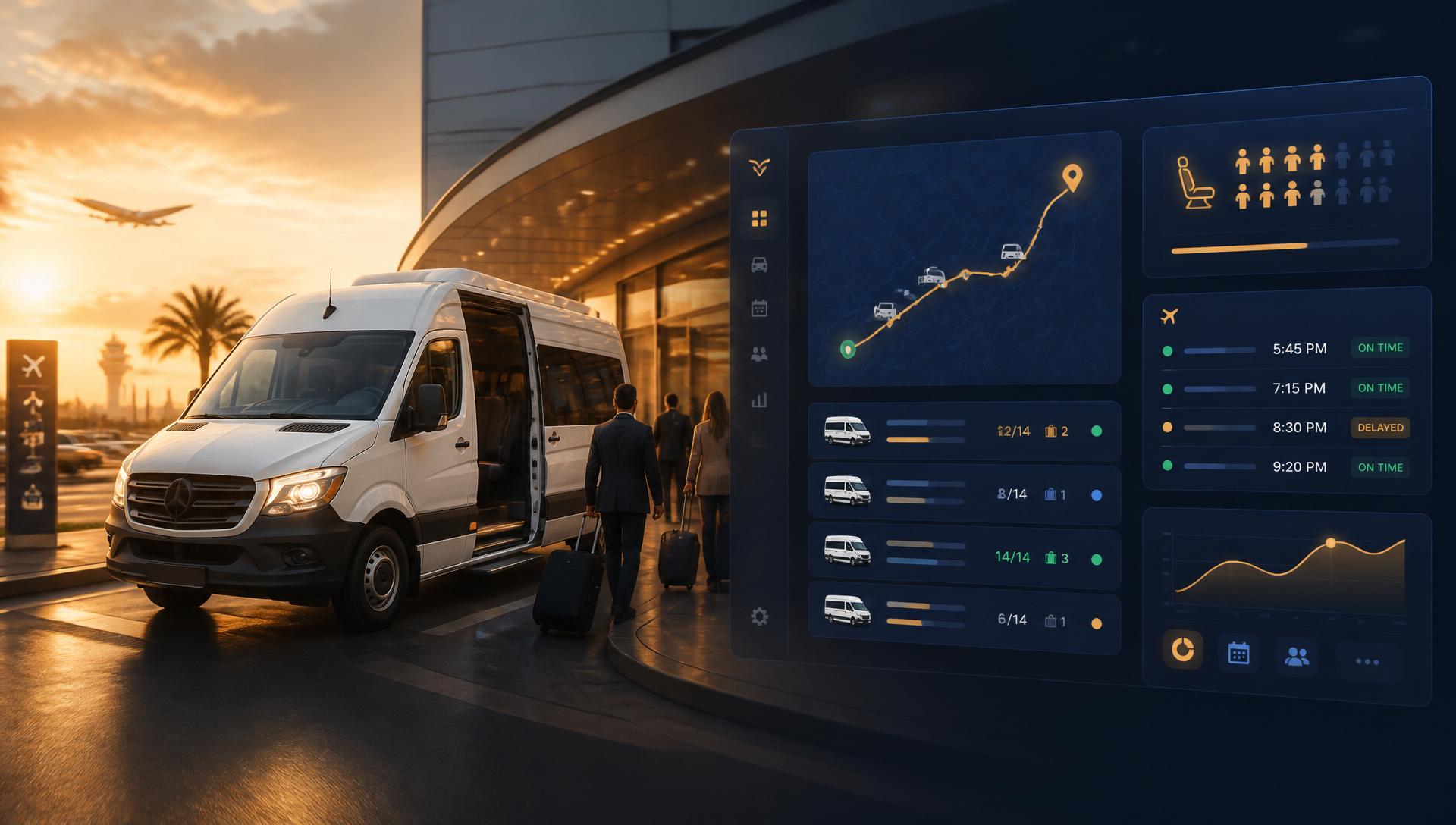 Shuttle.Software booking and dispatch preview